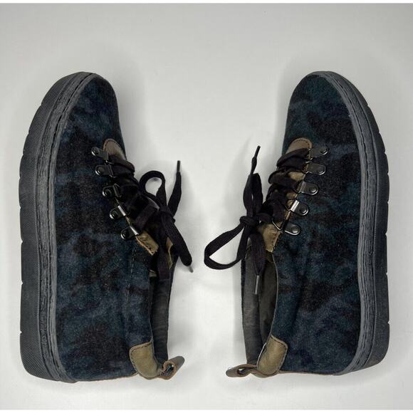 OTBT Green Lake Ankle Booties Womens 8.5M Blue Bronze Camo Leather Lace Up - Picture 6 of 10